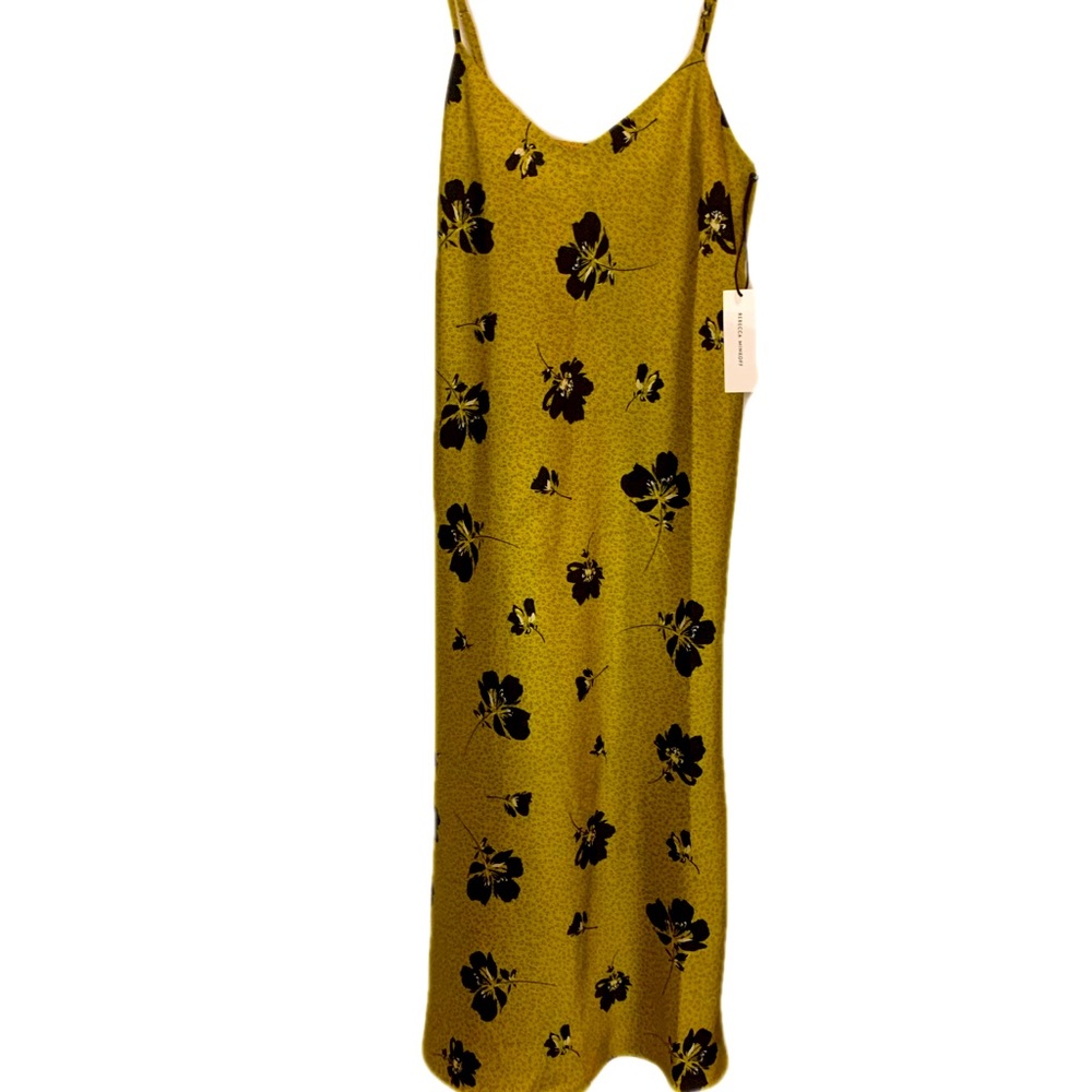 NWT Rebecca Minkoff Verona Dress in yellow multi size small